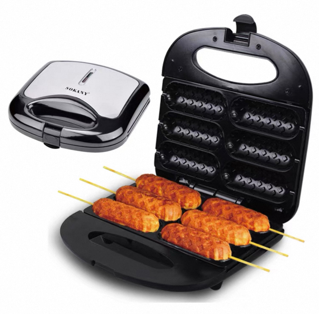 Máquina para Corndogs SOKANY: Convierte tu Cocina en un Negocio Rentable